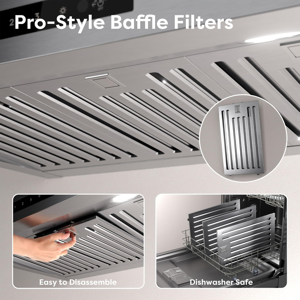 30 Inch Stainless Steel Under Cabinet Range Hood P605