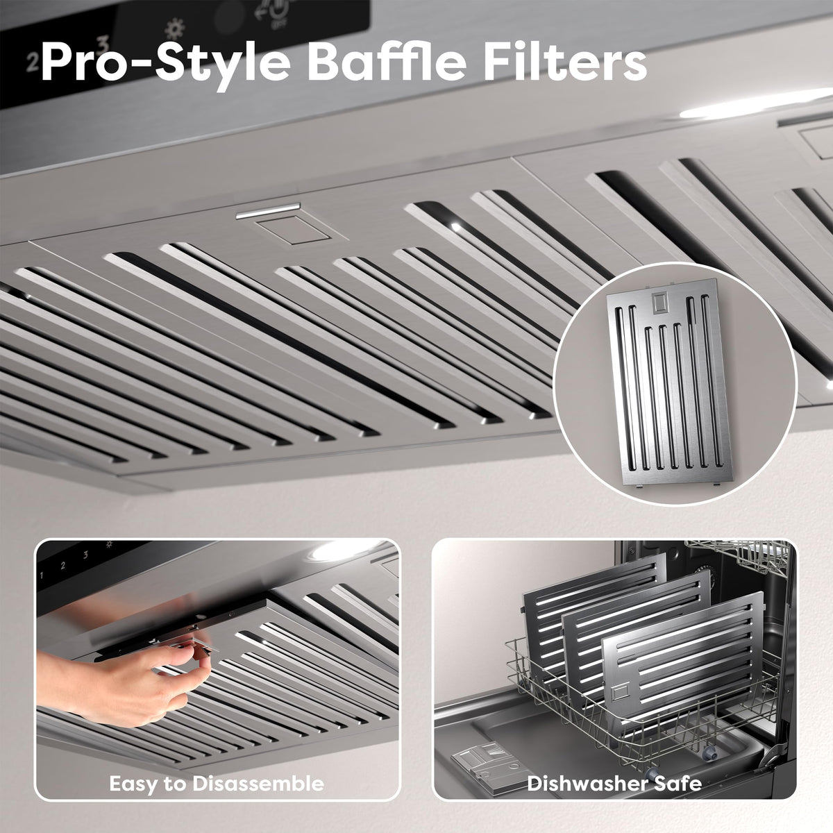 30 Inch Stainless Steel Under Cabinet Range Hood P605