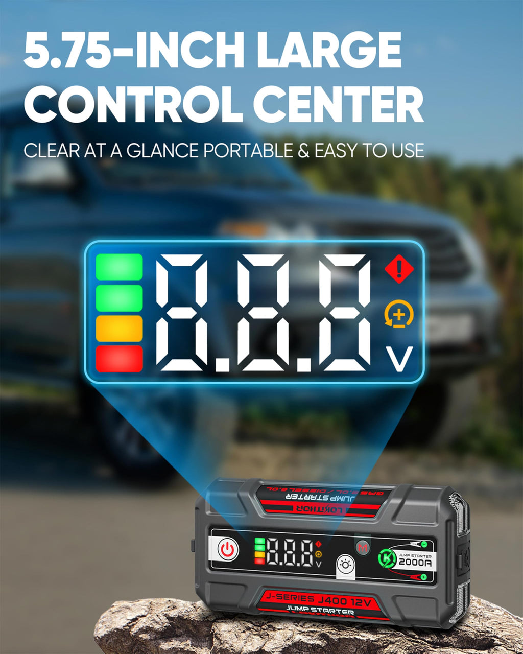 Portable Jump Starter for 8.0L Gas & 6.0L Diesel Engines U430