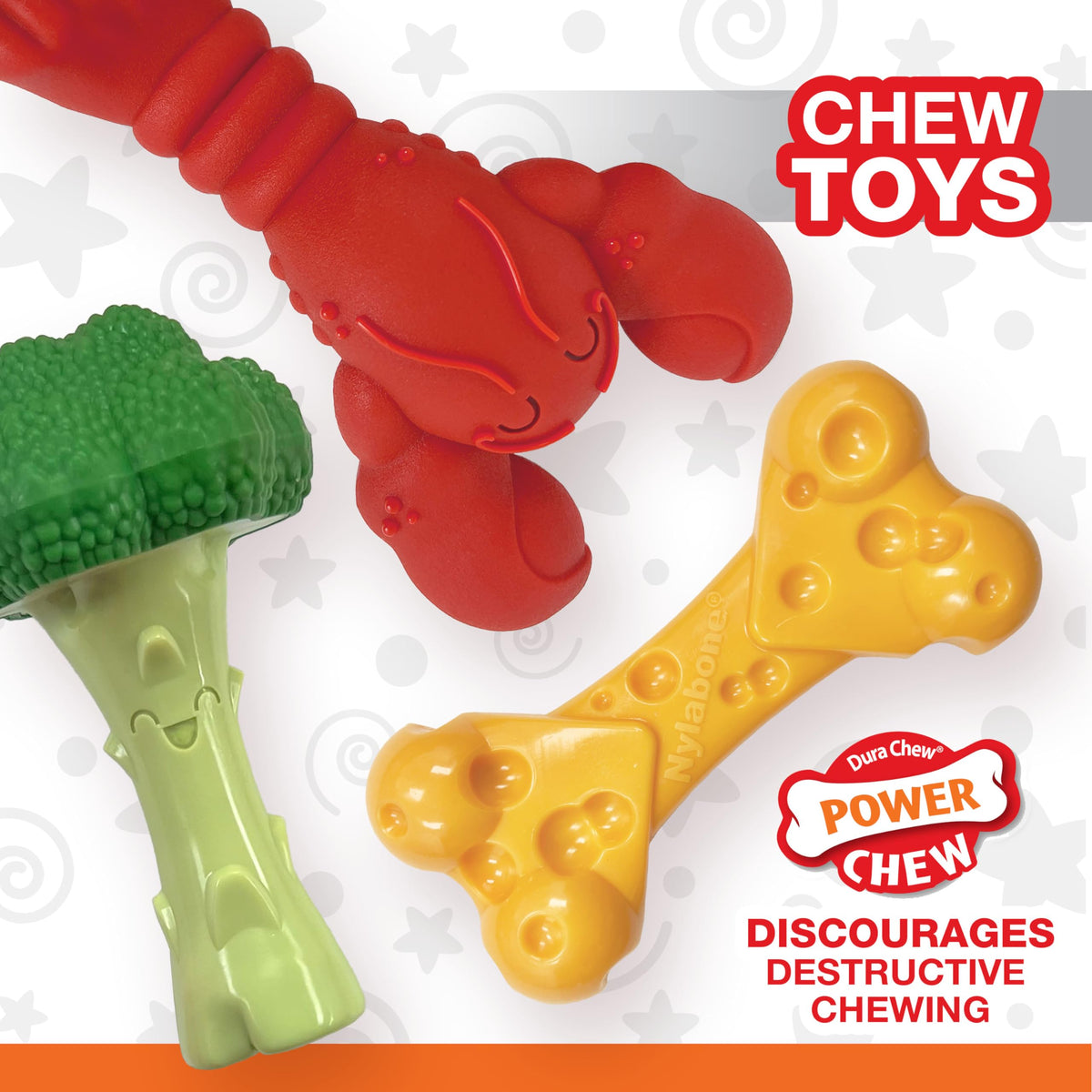 3 Pack Dog Chew Toys F442