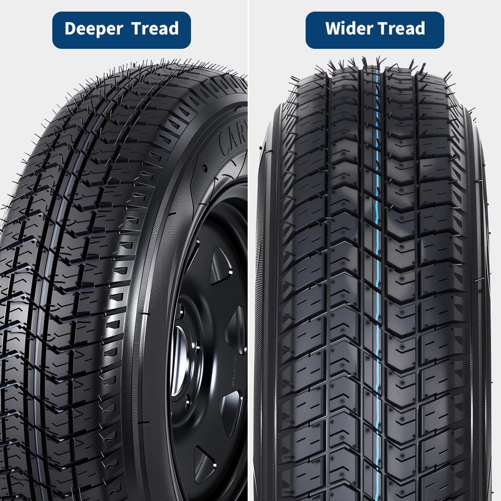 2-Pack ST205/75D15 Trailer Tires and 15" Rims O9348