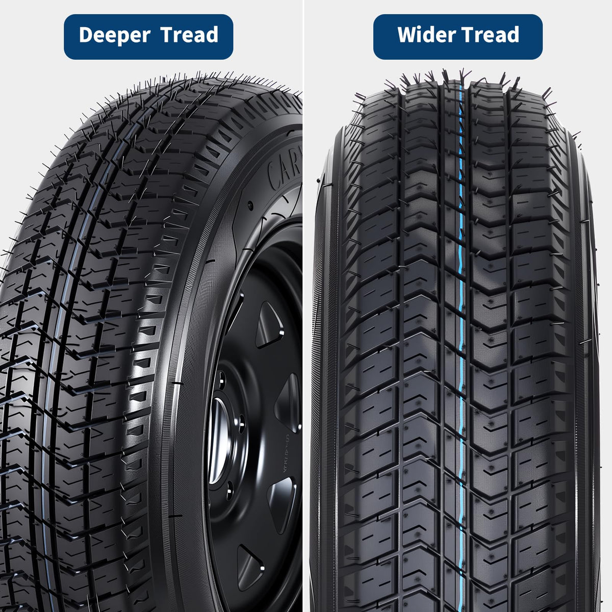 2-Pack ST205/75D15 Trailer Tires and 15" Rims O9348