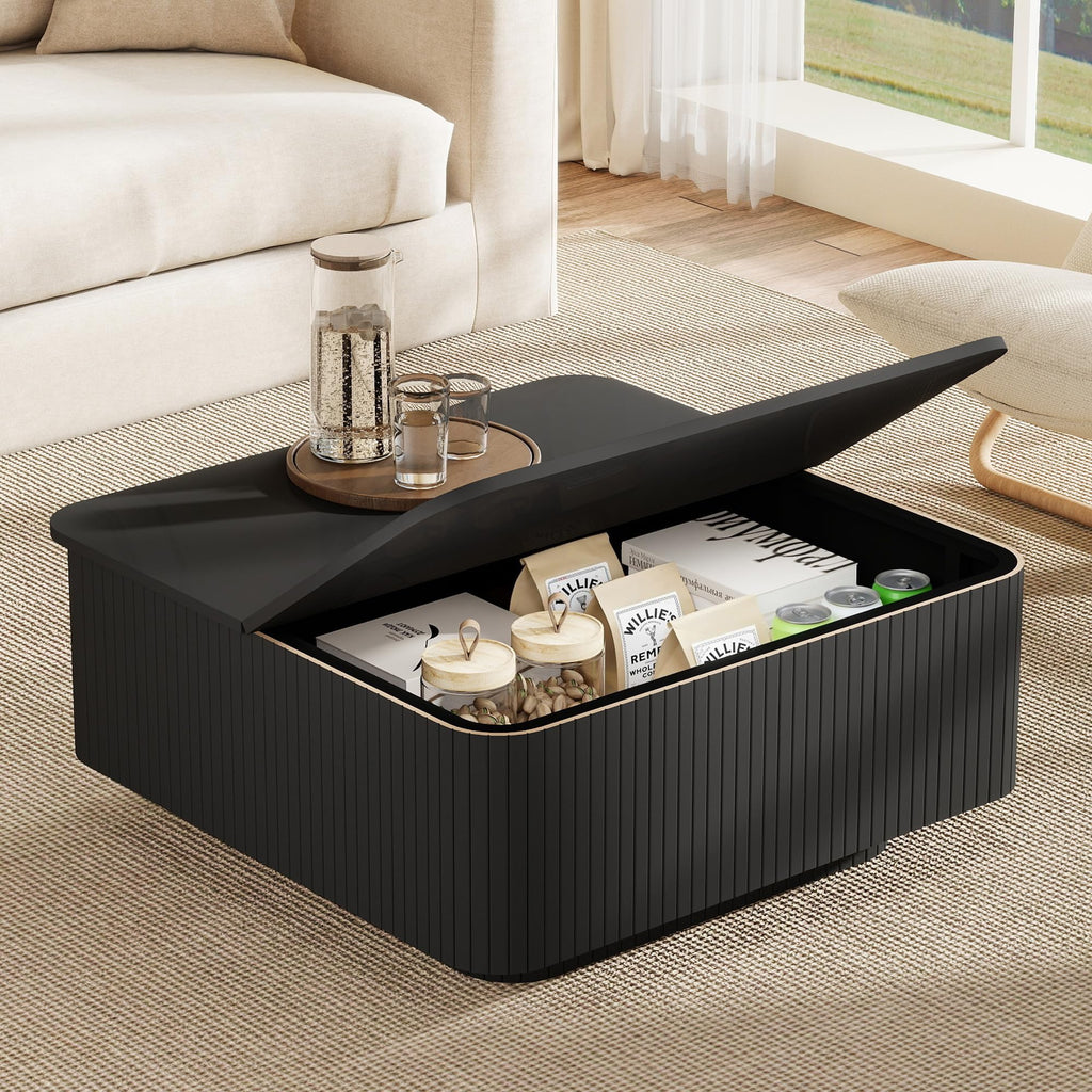 31.5" Square Coffee Table with Storage S8820