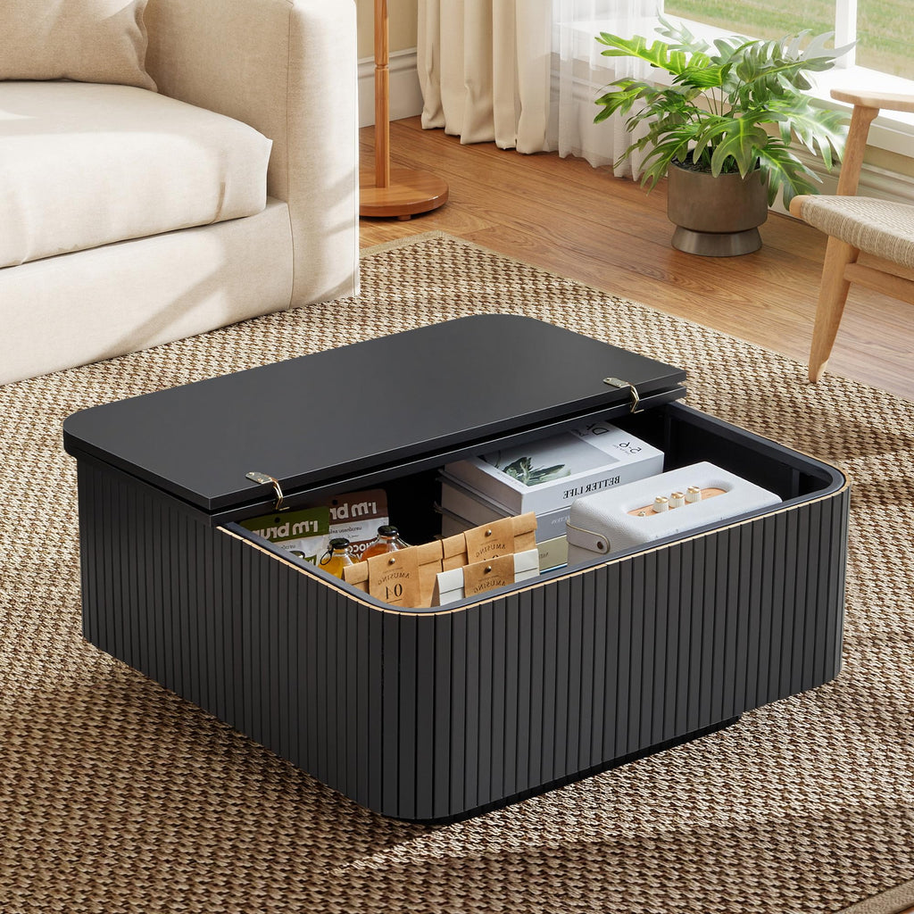 31.5" Square Coffee Table with Storage S8820