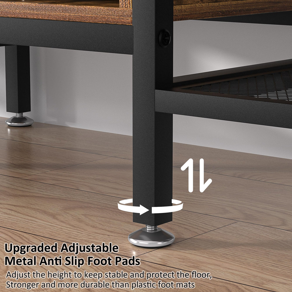 70 Inch 3-Tier TV Stand with Open Storage Shelves U5437